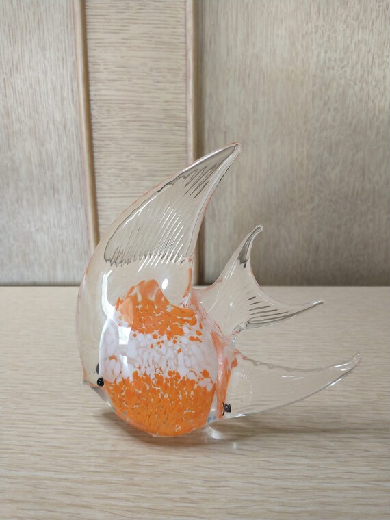 Vintage blown glass fish Clearance