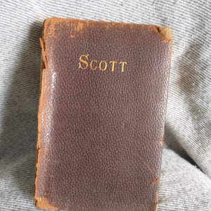 Leather Bound The Poetical Works of Sir Walter Scott | Antique Sir Walter Scott | Vntg Decorative Book BookShelf Decor 1884/1888 SEE DESC***