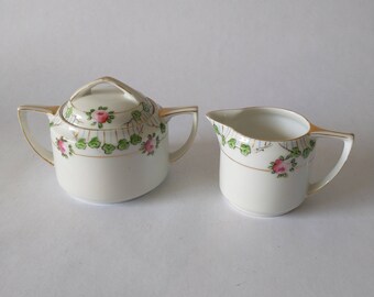 Vintage Sugar Pot /& Cream Pitcher Set Fondanista Vintage