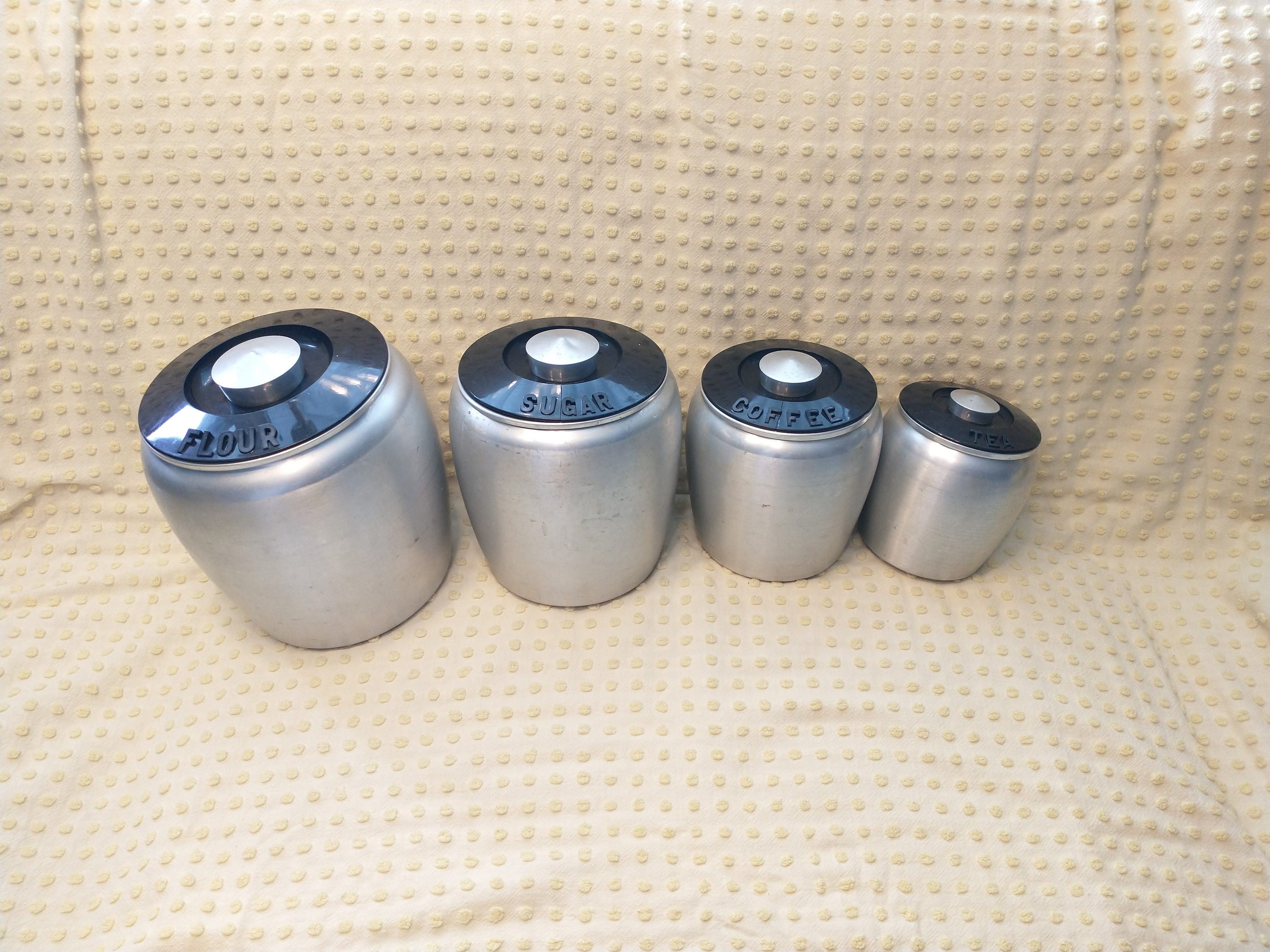 Kromex Tea Canister - Etsy