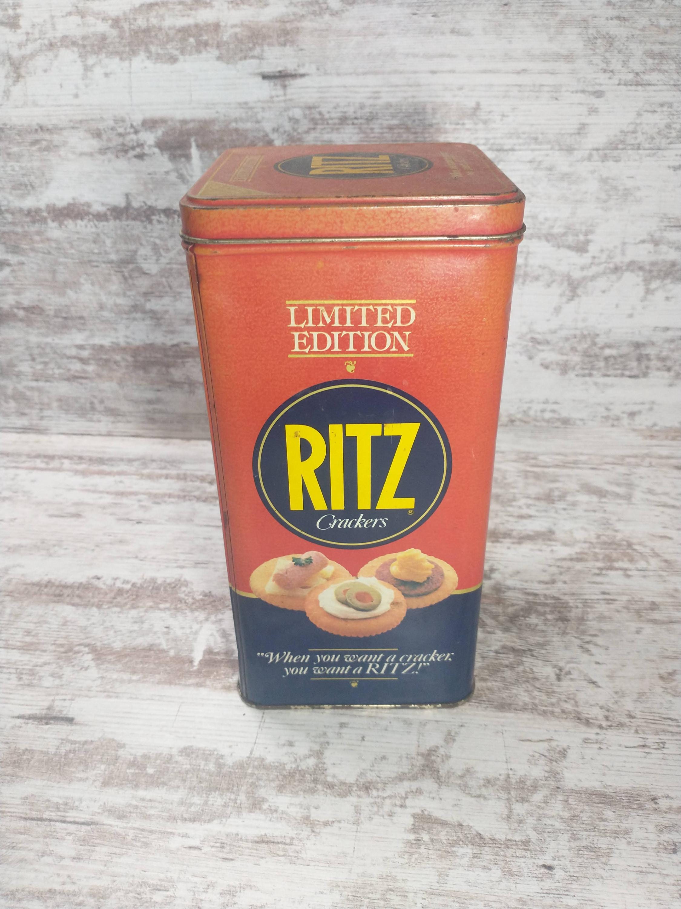 ヴィンテージ レトロ RITZ 空き缶 Vintage Nabisco Ritz Cracker Tin: 1970s Farmhouse Kitchen Decor - Etsy