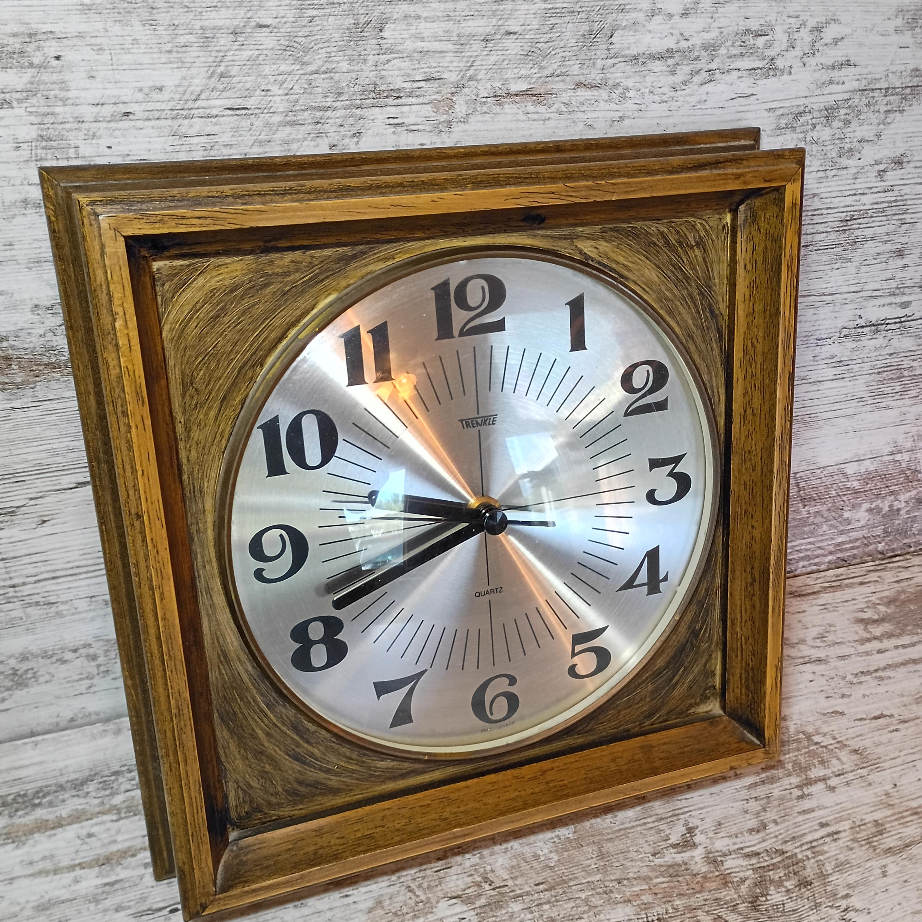 Retro Wall Clock Square - Etsy