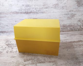 Vintage 1976 Betty Crocker Recipe Card Set: Groovy Yellow Kitchen Decor