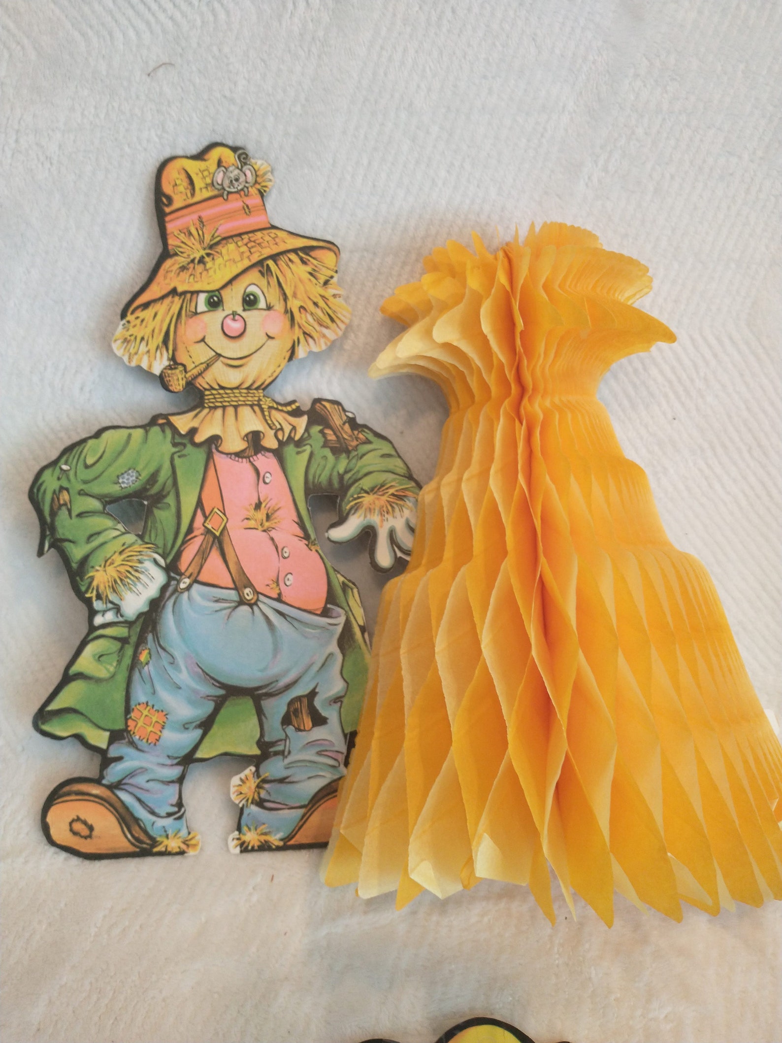 Vintage 1970s Scarecrow Fall Cutouts: Thanksgiving Halloween Decor - Etsy