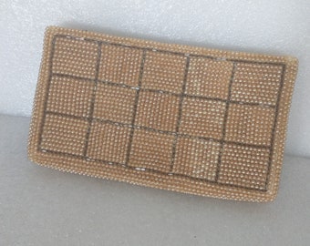 Vintage Beaded Evening Bag: Reina Japan White Purse