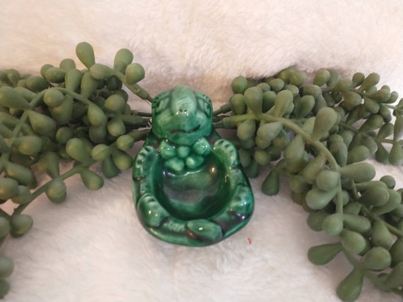 Vintage Anthropomorphic Turtle Ring Holder: 1960s… - image 4
