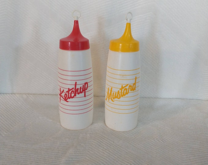 Plastic 90s Ketchup and Mustard Containers | Vintage Picnic Ketchup ...