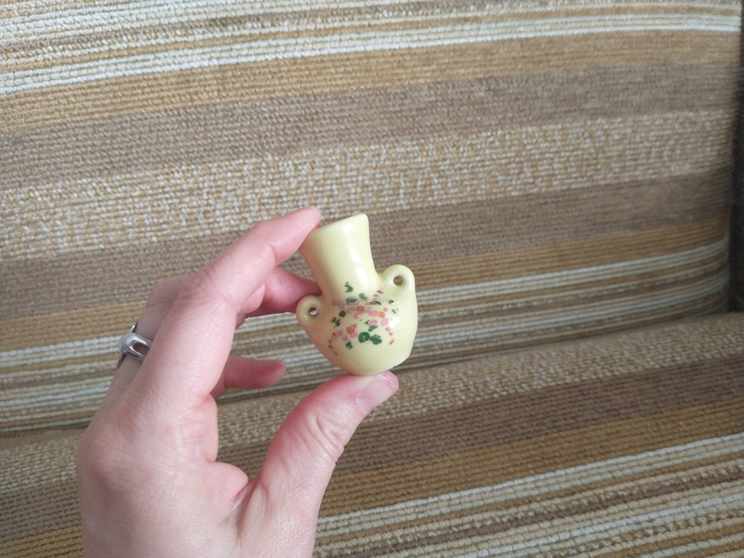 Antique Japanese Miniature Vase: Hand Painted Bud Vase - Etsy
