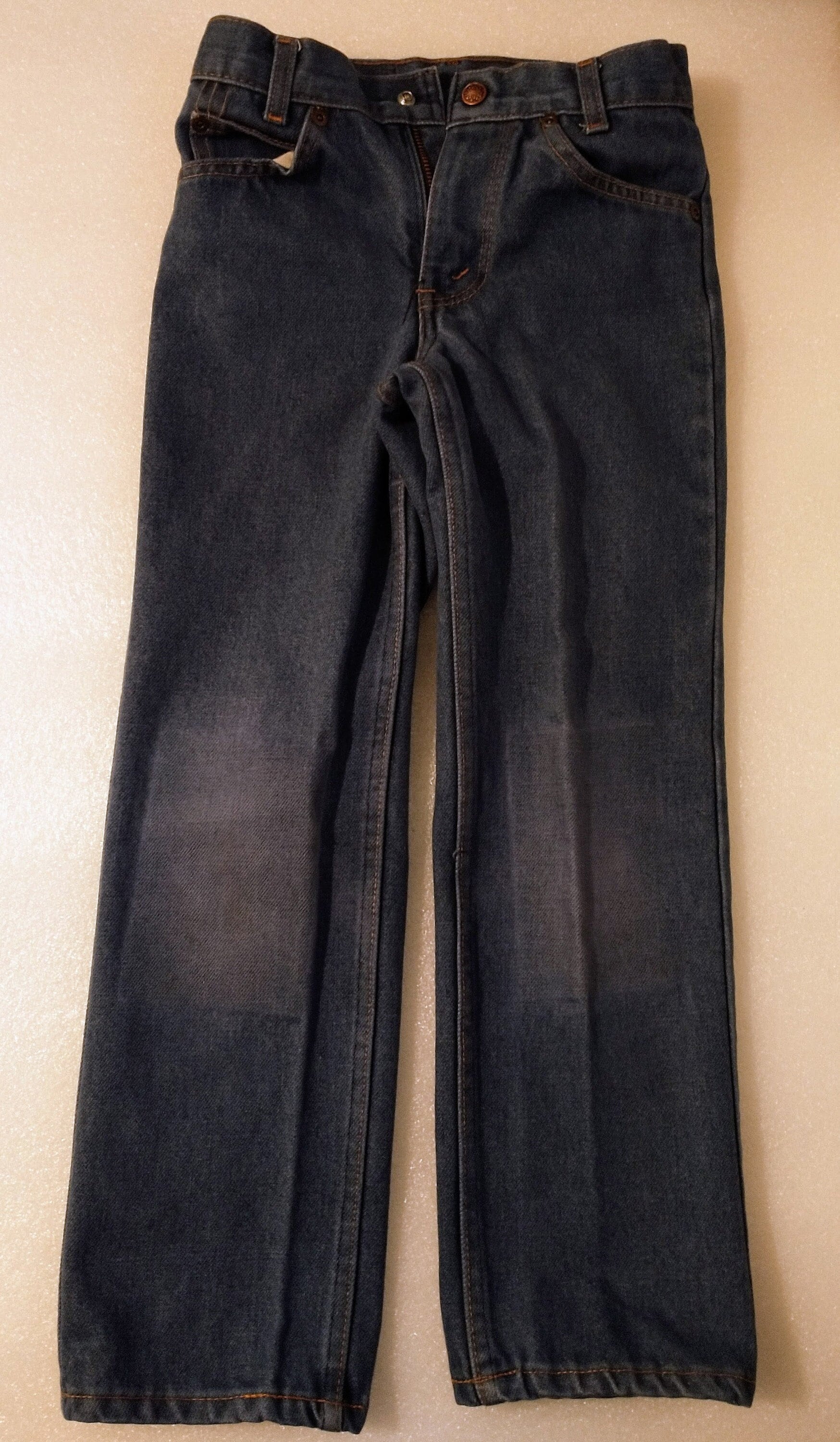 Vintage Sears Flare Leg Jeans: 70s Children's Size 8, Reinforced Knees