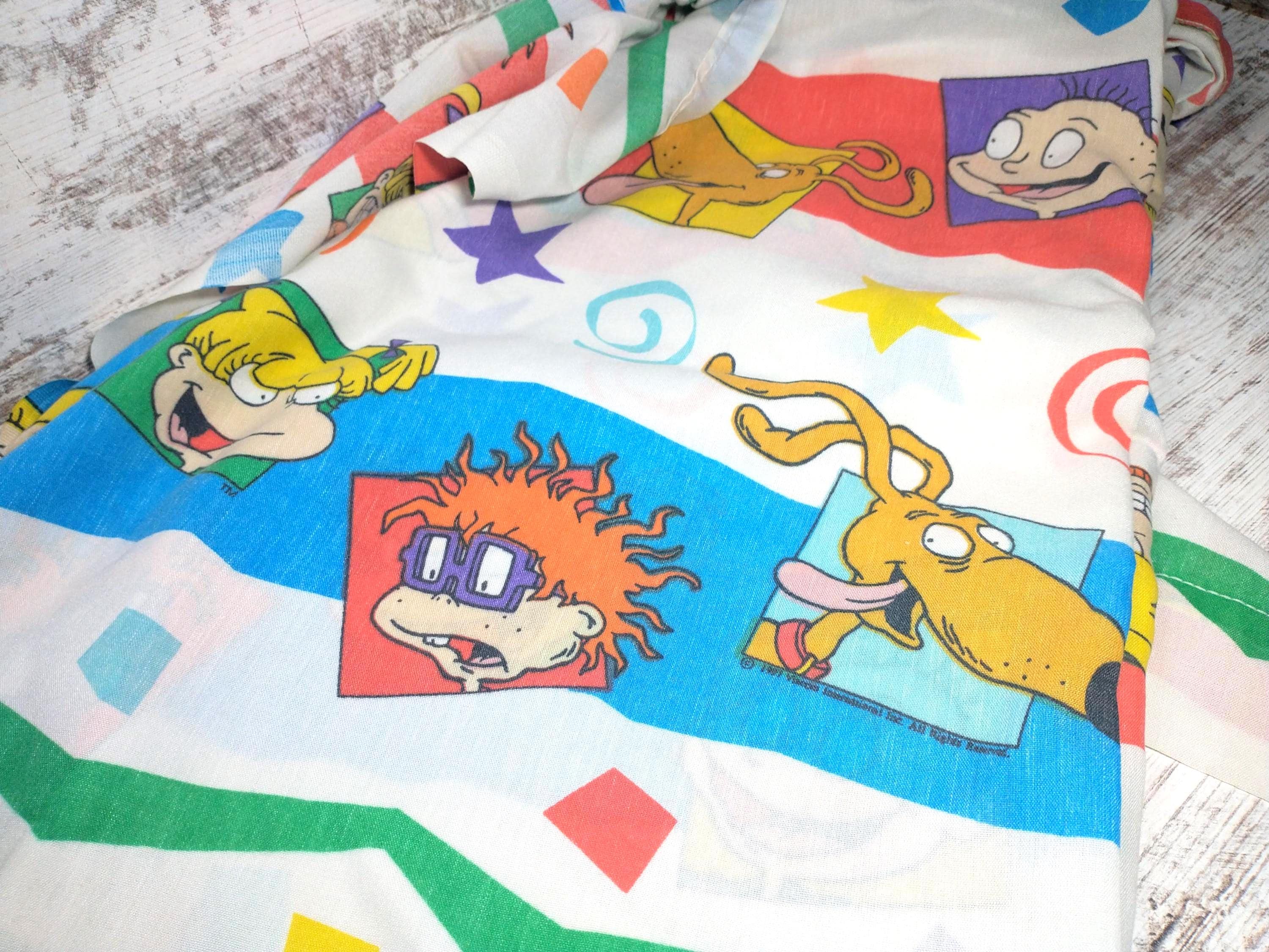 Ensemble drap plat et taie d'oreiller Rugrats double taie d'oreiller