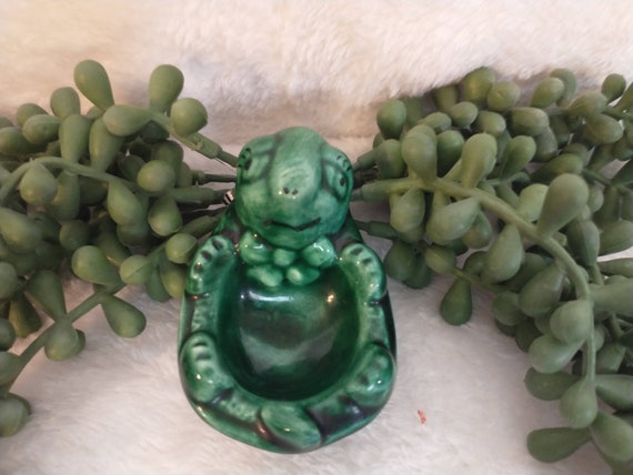 Vintage Anthropomorphic Turtle Ring Holder: 1960s… - image 2