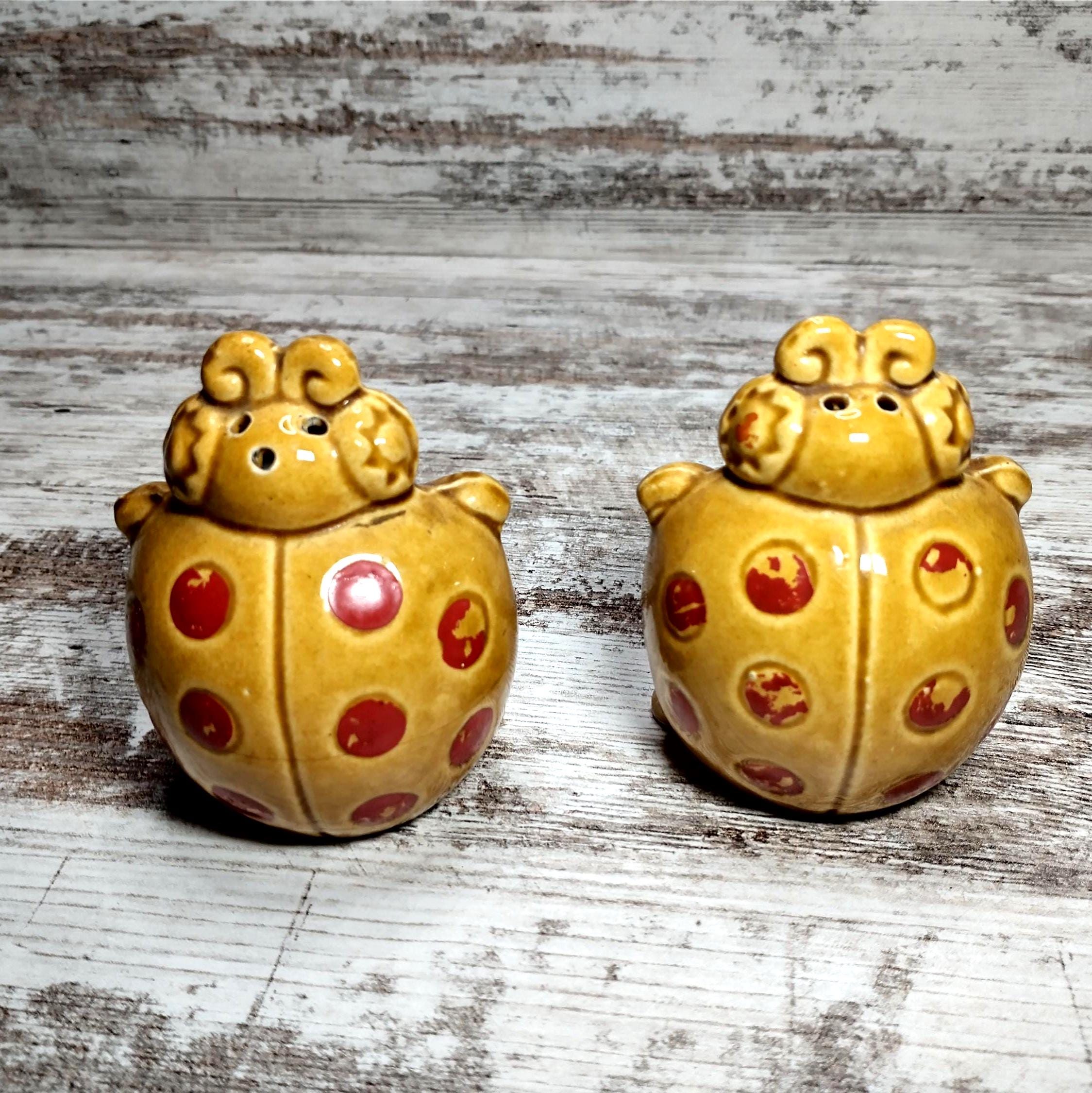 レディバグ 陶器 置物 約8cm Ladybug Japan Ceramic - Etsy