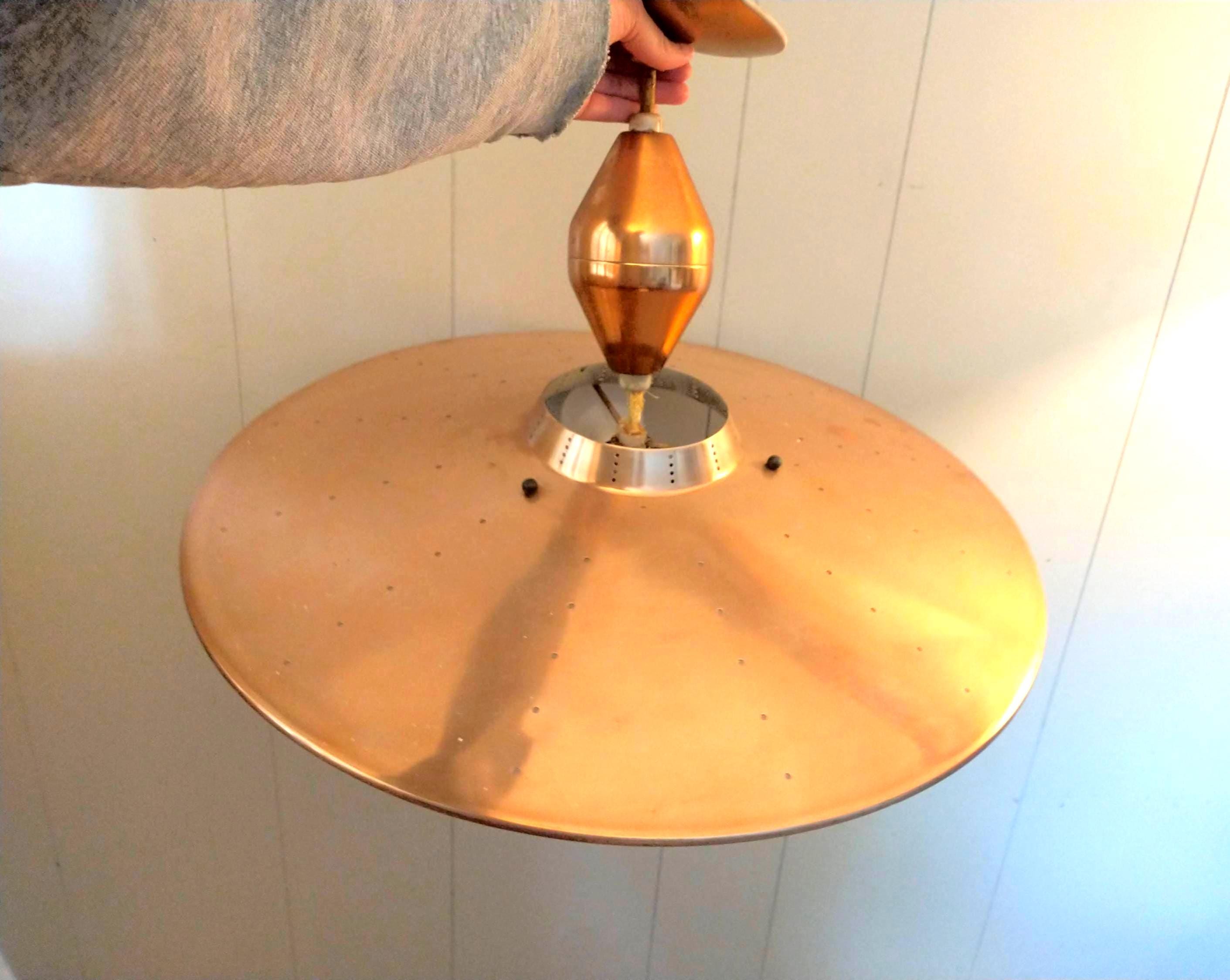 Atomic Pull Down Ufo Light - Etsy