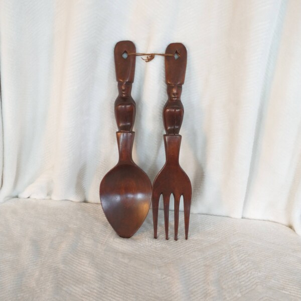 Large Fork and Spoon Wall Decor Etsy