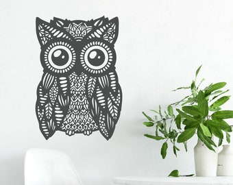 Mandala Owl - Vinyl Wall Decal