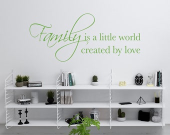 Created by Love- Vinyl Wall Decal Quote