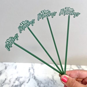 Personalized Wedding Acrylic Cocktail Stirrer