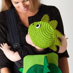 Knit baby and toddler hats - Dragon