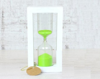 Sand timers, Wooden hourglass, Sand modern Hour Glass timer, Wooden sand clock, Decorative hour glass, Sand clock decor