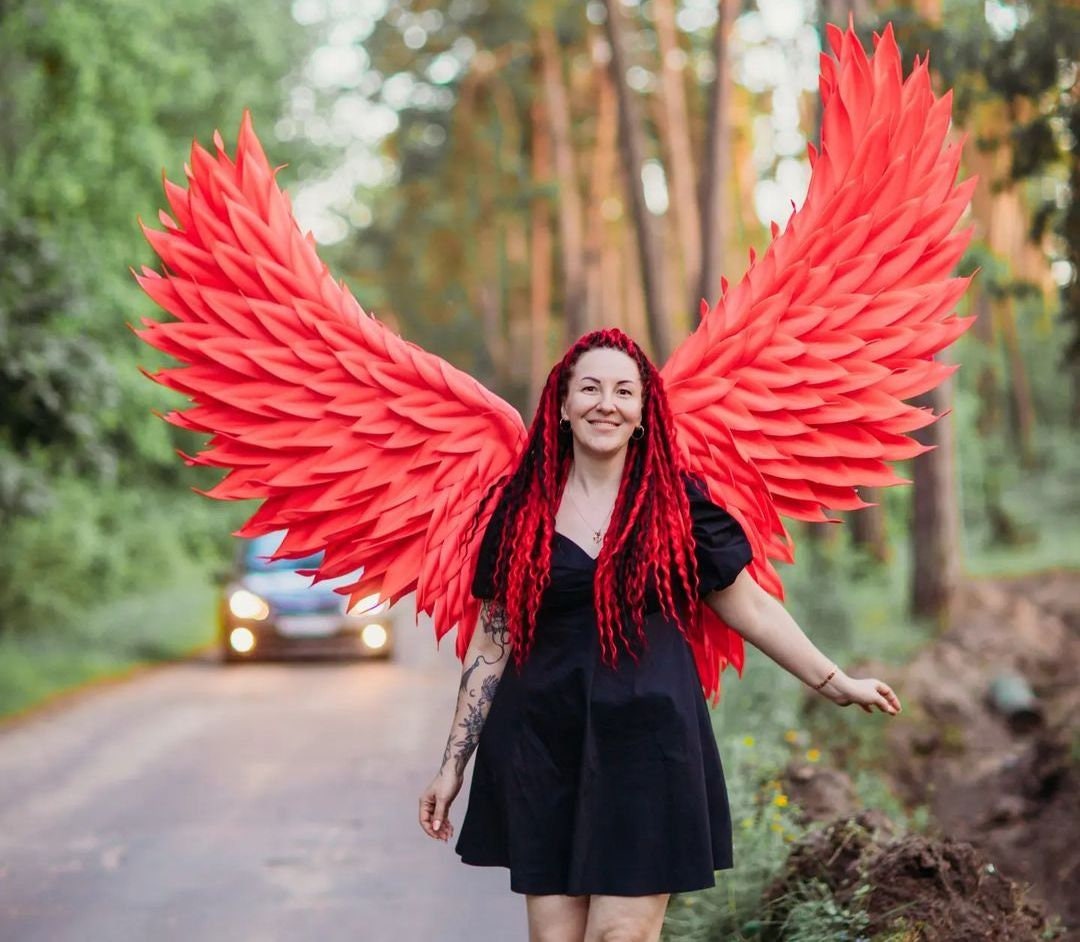 Cosplay Wings, Angel Wings Costume, Red Wings, Angel Wings, Wings