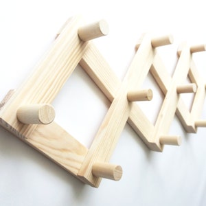 Wood Accordion Peg Rack – Portland Revibe