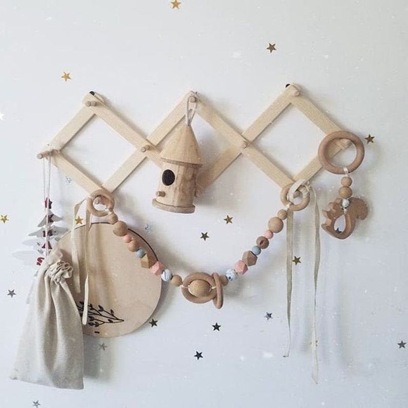 Wooden Hanger Accordion Hanger Retro Hanger Rustic Clothes Etsy