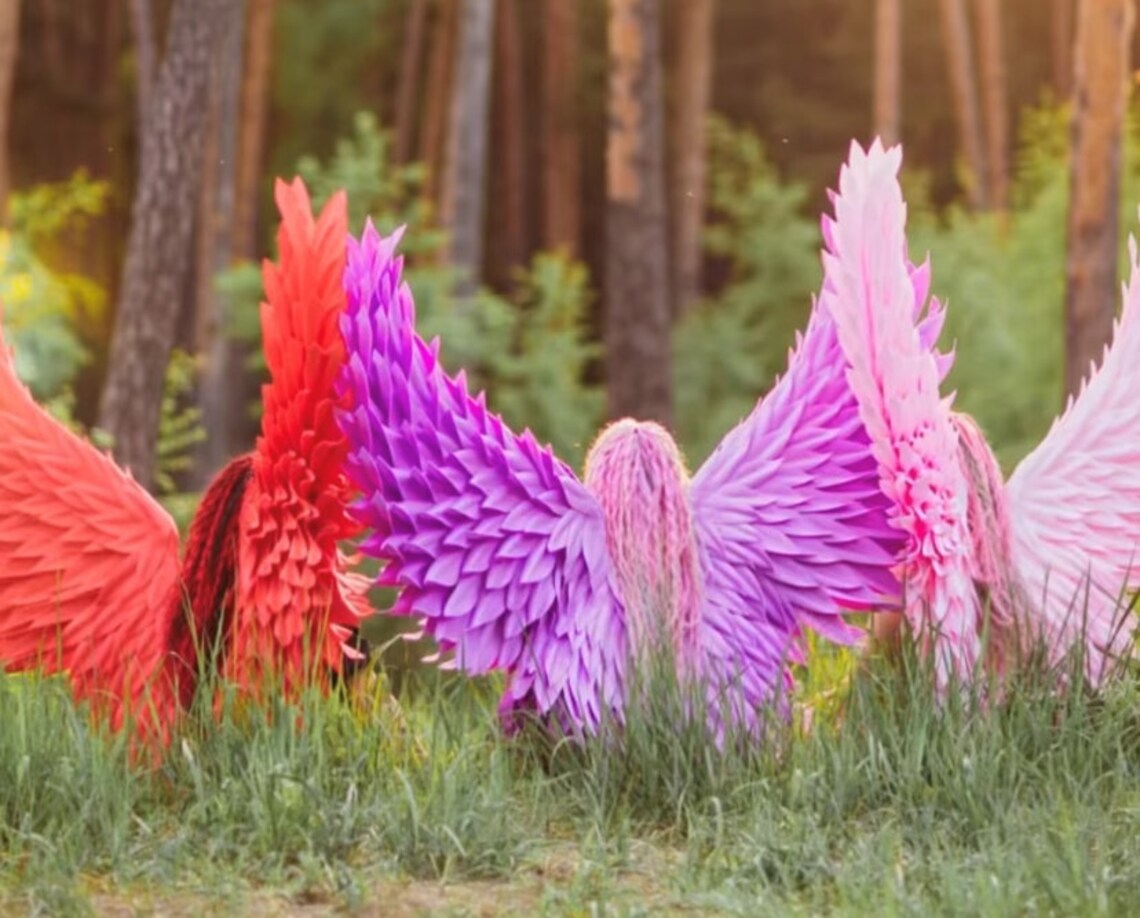 Angel Wings Costume Fantasy Wings Costume Angel Fairy Etsy