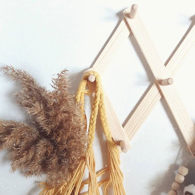 Wooden Hanger Accordion Hanger Retro Hanger Rustic Clothes Etsy