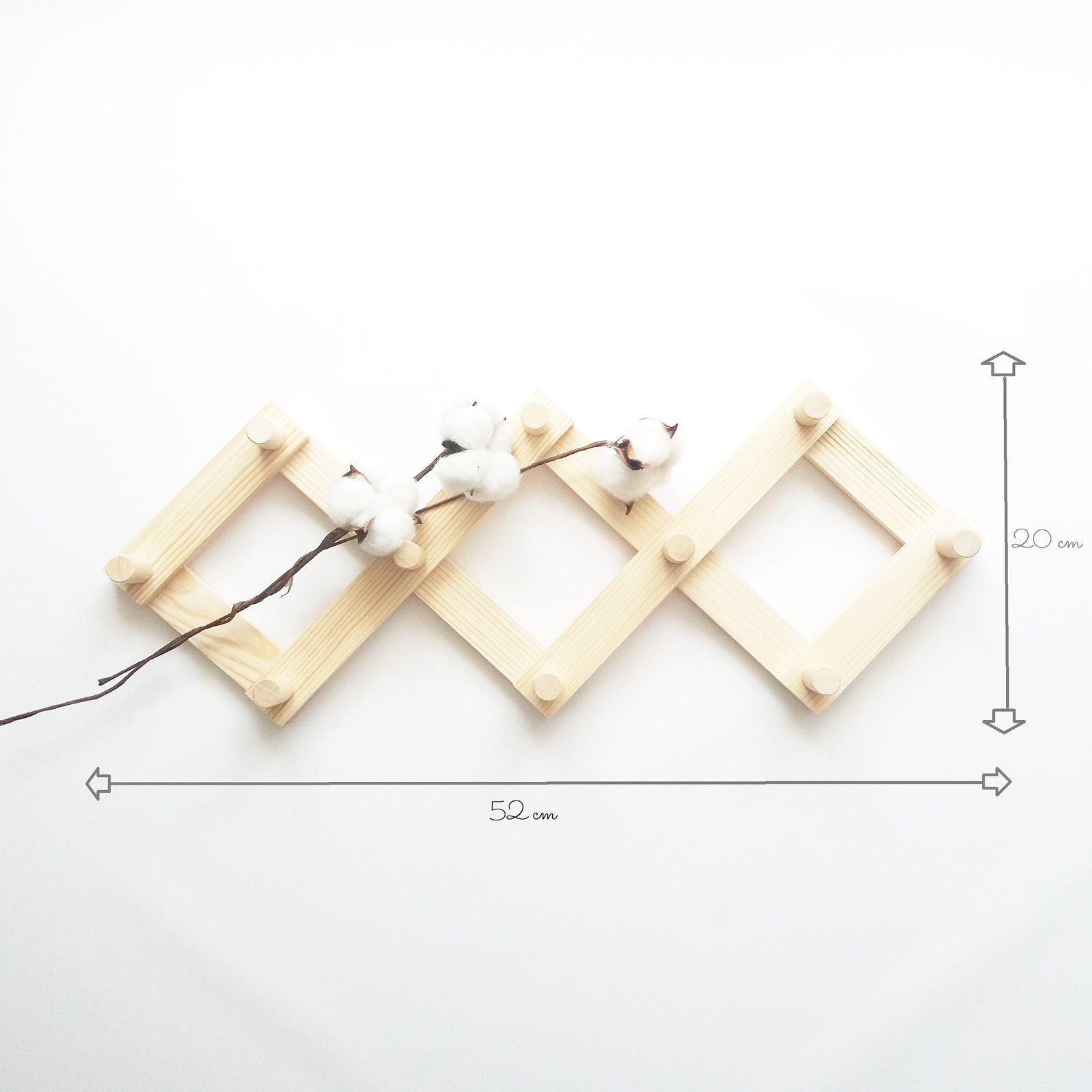 Accordion Peg Rack, Vintage Hanger, Accordion Hanger, Accordion Coat