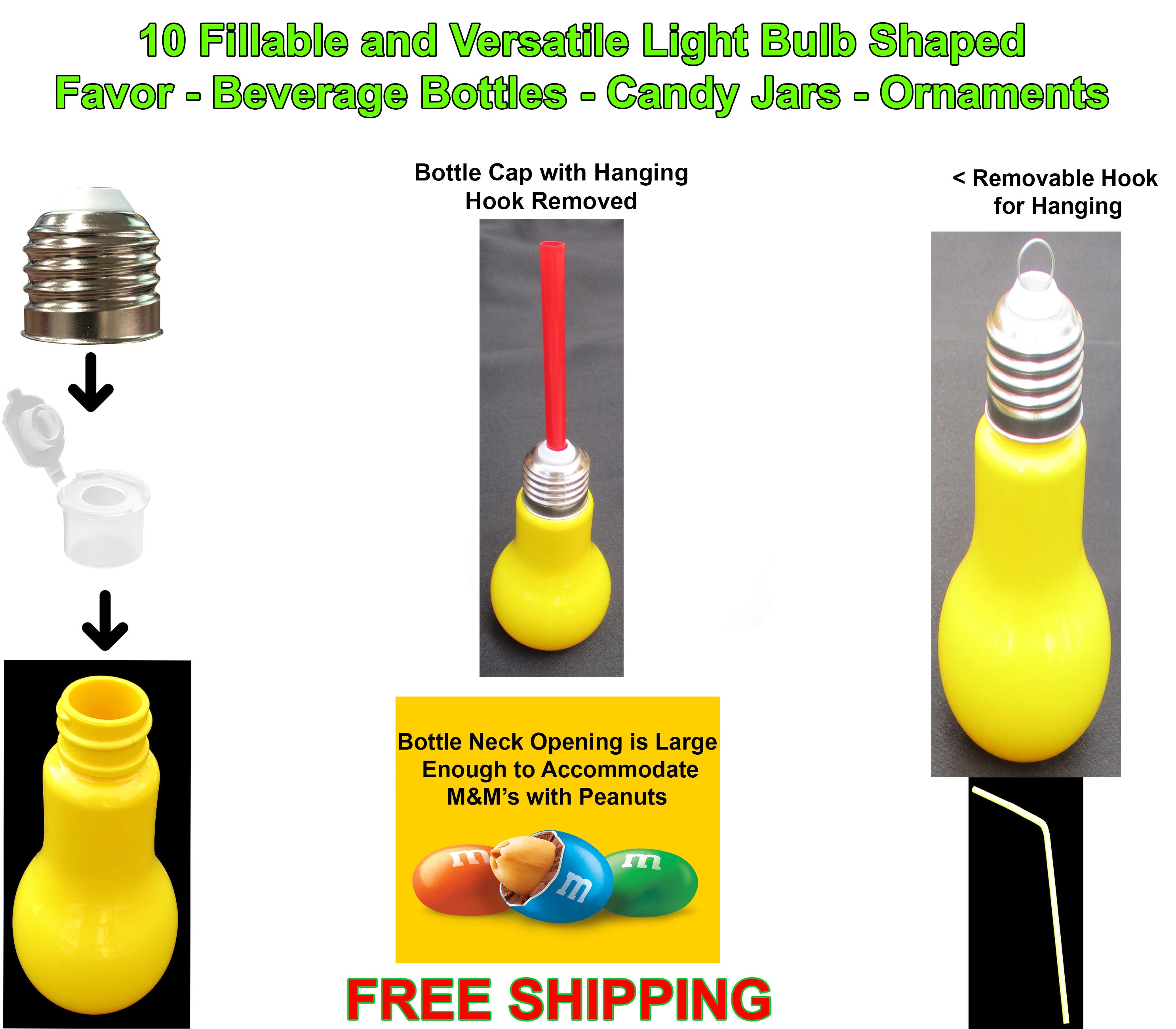 Packed Party Light Bulb Sipper