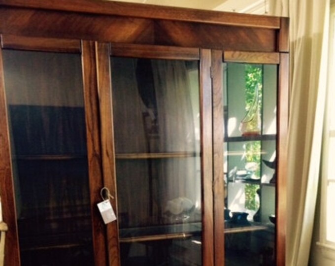 Mid Century Modern China Book Matched Mahogany Etsy