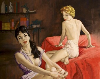 Vintage lesbian art