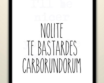 Locandina di Nolite te bastardes carborundorum