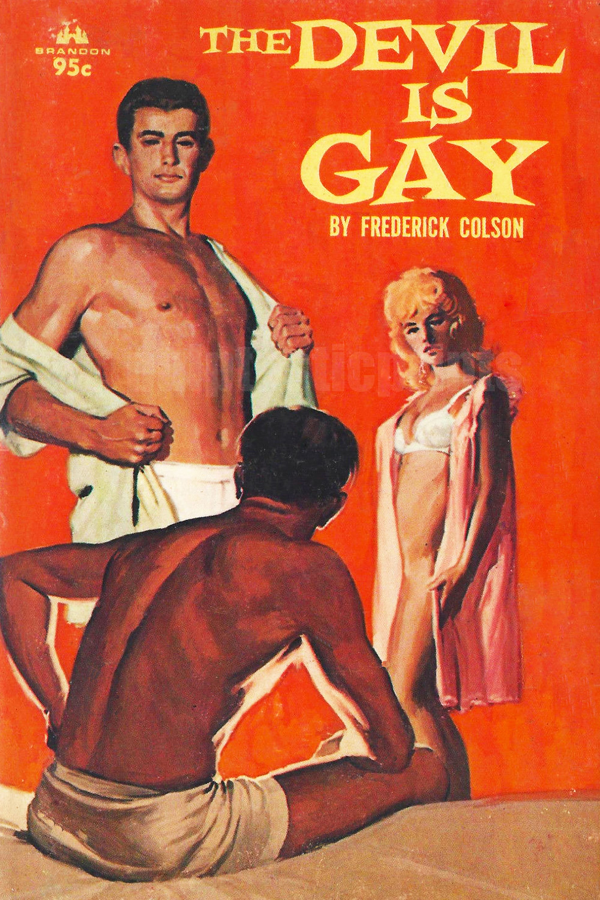 Gay pulp art print The Devil is Gay—  vintage pulp paperback cover re…