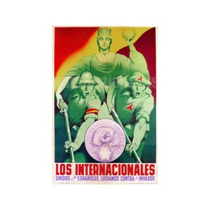 Cartel de la Guerra Civil Española - ¡No pasareis! - repro de cartel antifascista de época