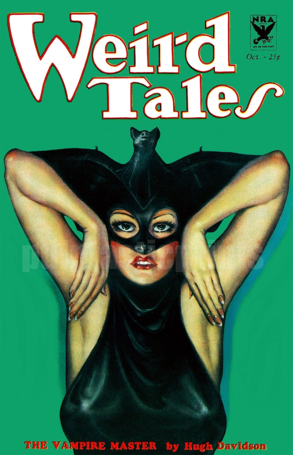 Weird Tales the Vampire Master Pulp Magazine Cover - Etsy