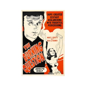 The Brennende Frage (2) — Marihuana Kult Filmplakat Repro