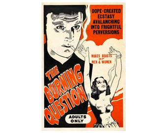 La pregunta candente (2): reproducción del póster de una película de culto a la marihuana