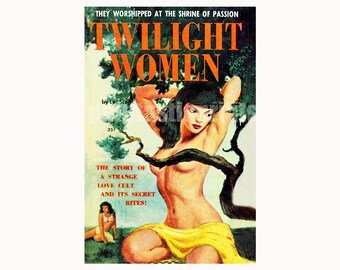 Lesbische pulpprint: Twilight Women vintage paperbackomslag