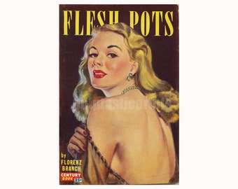 Flesh Pots — vintage pulp paperback cover print | retro pulp art print