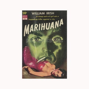 Marihuana-Pulpendruck Marihuana - Vintage-Pulpe-Taschenbuchcover Repro