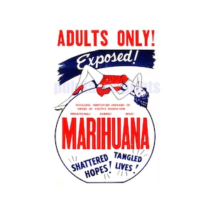 Marihuana — Marihuana Kult Film Poster Repro | Vintage Anti-Droge