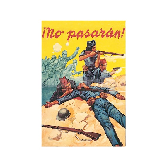 Cartcartel de la Guerra Civil Española - ¡No pasarán! (¡No