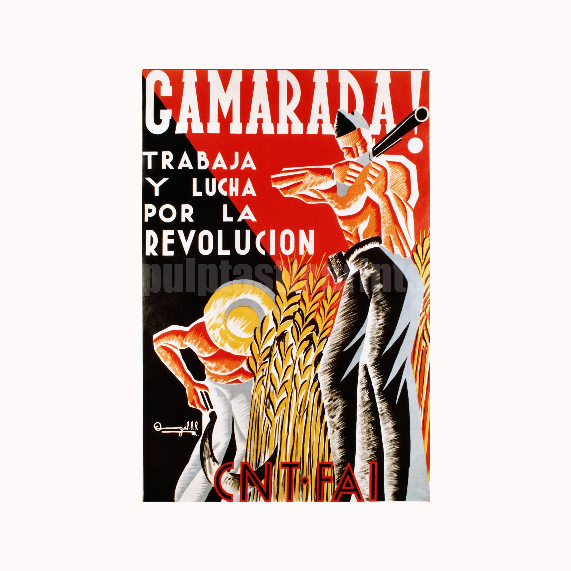 【NEW限定品】 同志よ!革命のために働き、戦おう!— スペイン内戦のビンテージ 帳簿・伝票・事務書類