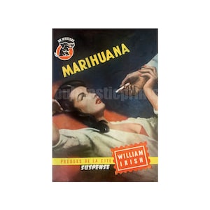 Marihuana-Kult-Pulp-Roman —Vintage-Pulp-Taschenbuchcover-Repro | Marihuana Pulp Kunst | Reefer Wahnsinn