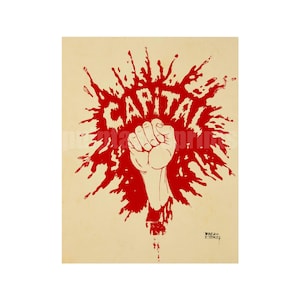 Smash Capitalism Poster: Vintage French Protest Art Print