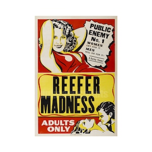 Reefer Madness -- Marihuana Kult-Filmposter Repro
