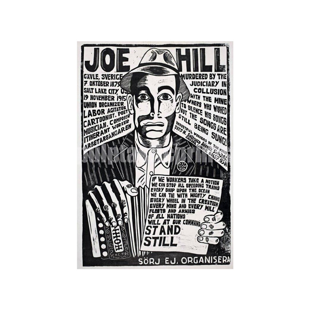 Socialist Print Joe Hill Repro Of Vintage Anti capitalist Poster Of socialist-print-joe-hill-repro-of-vintage-anti-capitalist-poster-of