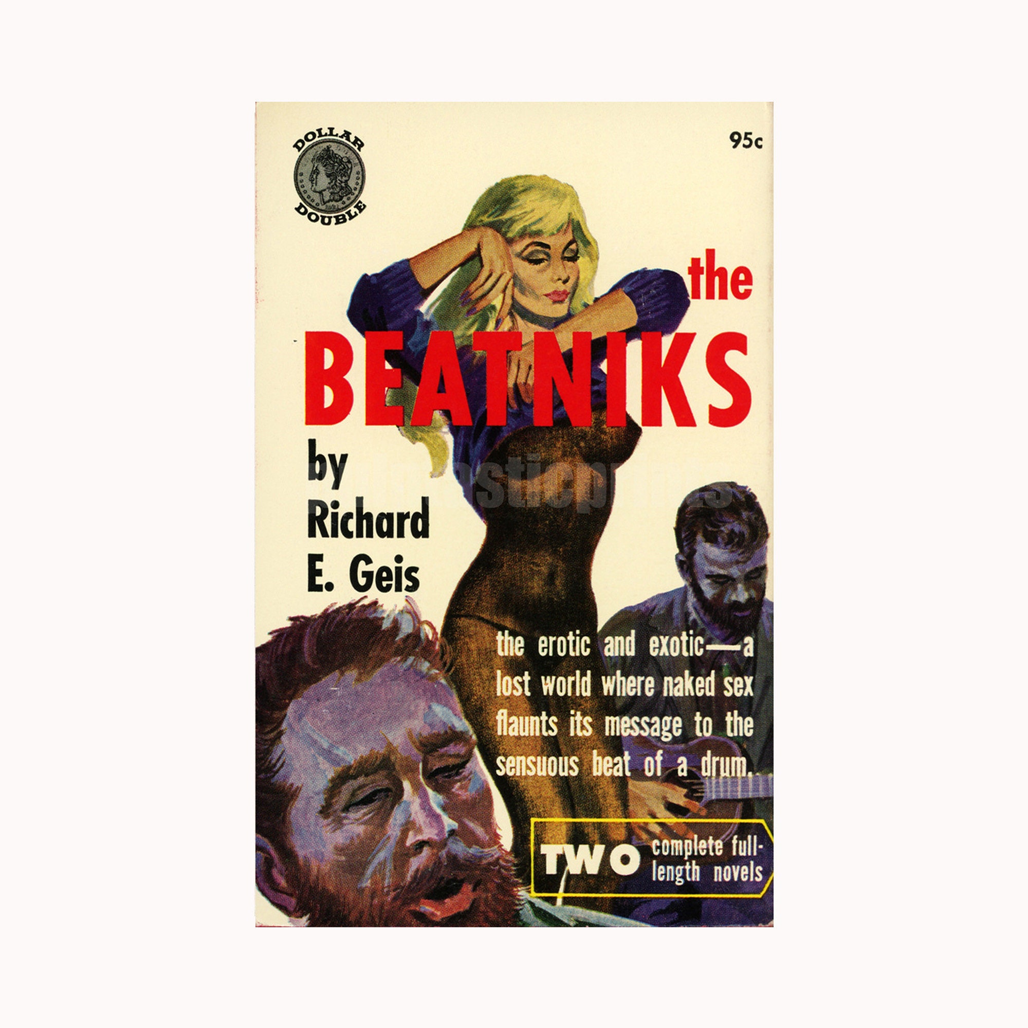 The Beatniks Vintage Pulp Paperback Cover Print Retro Pulp image picture