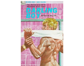 gay print Darling Boy —  vintage  pulp paperback cover repro |gay pulp